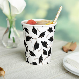 Vasos De Papel Suministros de Fiesta de capas blancas negras de g