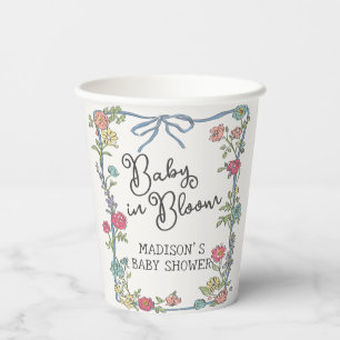Vasos De Papel Summer Garden Fiesta Bright Floral Baby Shower