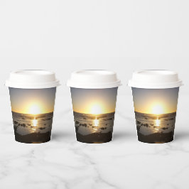 Vasos De Papel Sunset de la playa de Kalbarri