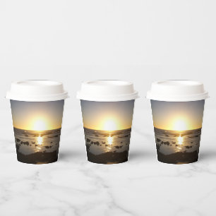 Vasos De Papel Sunset de la playa de Kalbarri