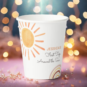 Vasos De Papel Sunshine Rainbow Trip alrededor del domingo 1° cum