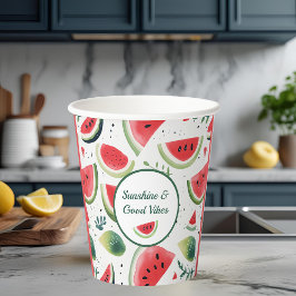 Vasos De Papel Sunshine & Watermelon