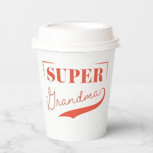 Vasos De Papel Super Abuela