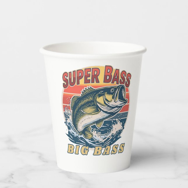 Vasos De Papel Super Bass Big Bass (Anverso)