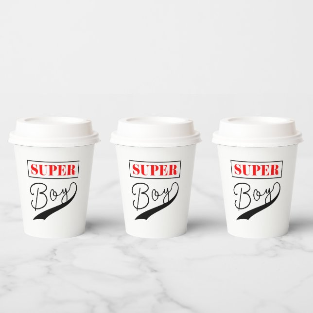 Vasos De Papel Super Boy (Multi)