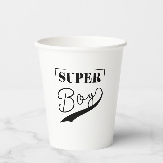 Vasos De Papel Super Boy (Anverso)
