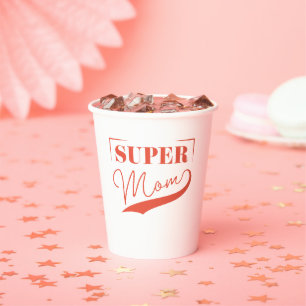 Vasos De Papel Super Mamá