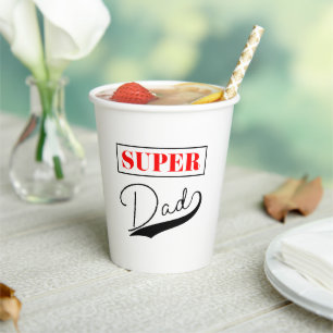 Vasos De Papel Super Papá