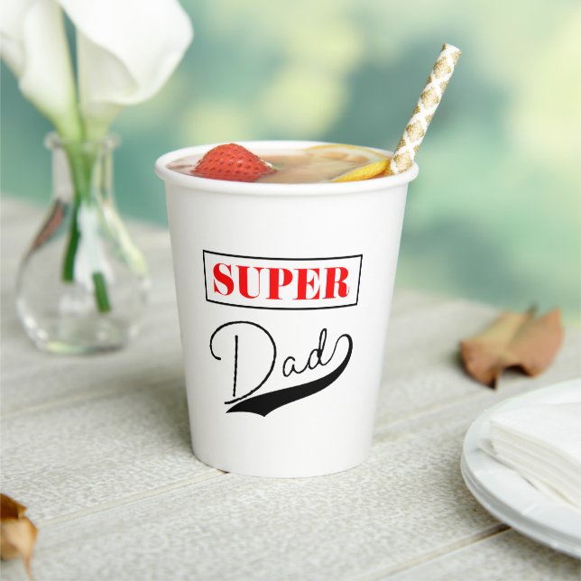 Vasos De Papel Super Papá (in situ)