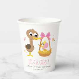 Vasos De Papel Super Simple | 5 Little Ducks Chica Baby Shower