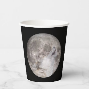 Vasos De Papel Super Wolf Moon