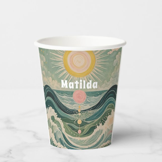 Vasos De Papel Surge solar personalizado (Anverso)