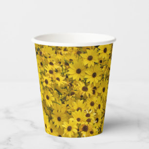 Vasos De Papel Susan Floral Paper taza de ojos negros