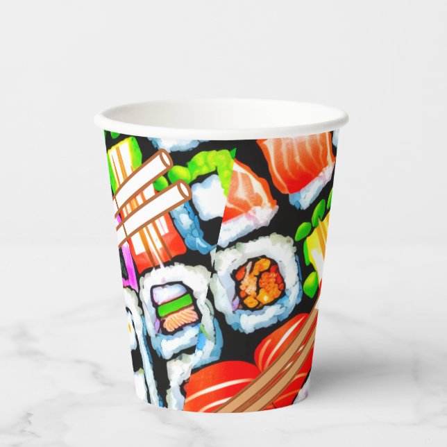 Vasos De Papel Sushi pop (Anverso)