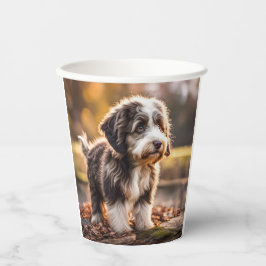 Vasos De Papel Süßer Aussiedoodle Welpe