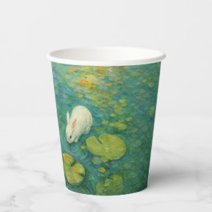 Vasos De Papel Susurros junto al estanque de lirios – Taza de pap