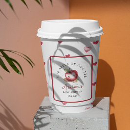 Vasos De Papel Sweet Apple Of Our Eye Baby Shower