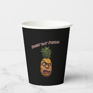 Vasos De Papel Sweet but Psycho Pineapple