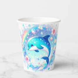 Vasos De Papel Sweet Dolphin Baby Shower
