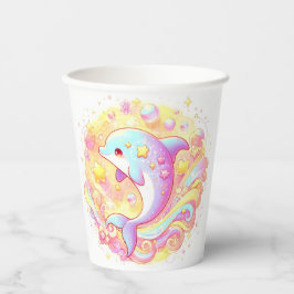 Vasos De Papel Sweet Fantasy Dolphin Baby Shower
