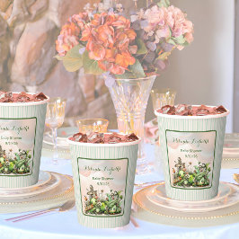 Vasos De Papel Sweet Little Caterpillar Garden Baby Shower Party