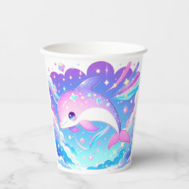 Vasos De Papel Sweet Majestic Dolphin Baby Shower
