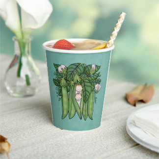 Vasos De Papel Sweet PeasTwins multiples Cups de papel Baby Showe
