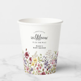 Vasos De Papel Sweet Wildflower Baby Shower