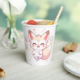 Vasos De Papel Sweet Woodland Fox Baby Shower