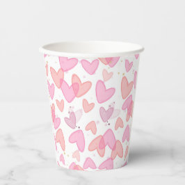 Vasos De Papel Sweetheart Valentine's Day 
