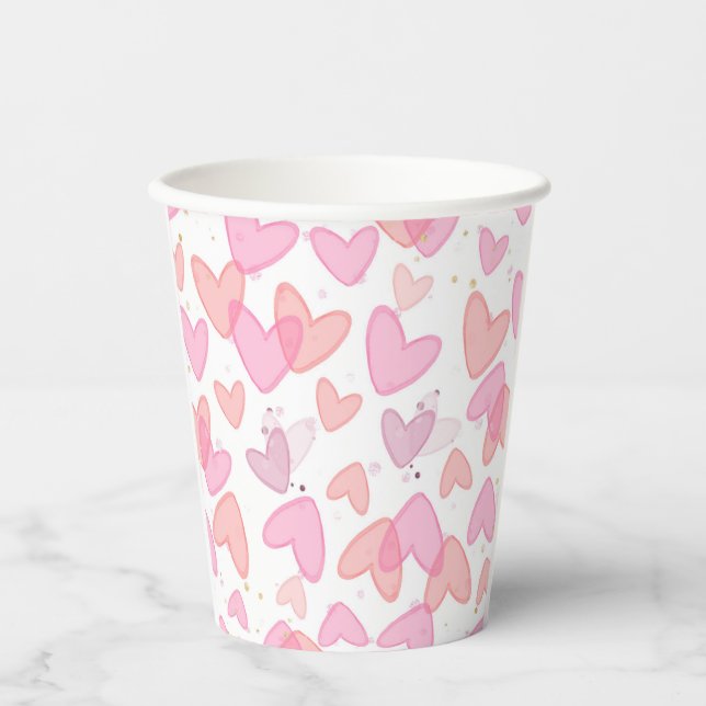 Vasos De Papel Sweetheart Valentine's Day  (Anverso)