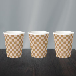 Vasos De Papel Tablero de ajedrez