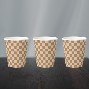 Vasos De Papel Tablero de ajedrez