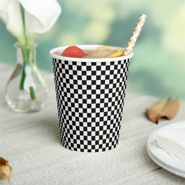 Vasos De Papel Tablero de ajedrez (in situ)