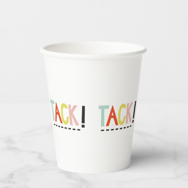 Vasos De Papel TACK Collage (Anverso)