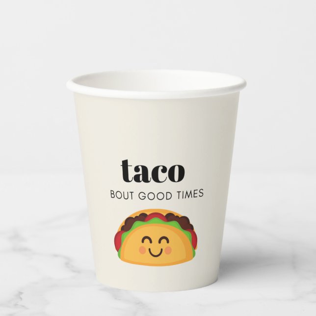 Vasos De Papel Taco Fiesta Cups (Anverso)
