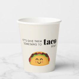 Vasos De Papel Taco Pun Fiesta Cups