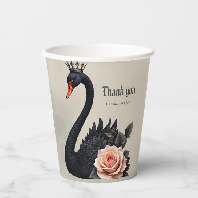 Vasos De Papel Tan raro como un cisne negro, tan eterno como el a (Anverso)