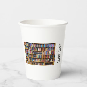 Vasos De Papel ¡Tantos libros, mucho por hacer! Cita, amantes del