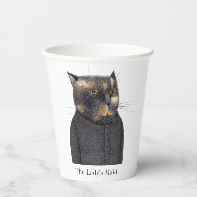 Vasos De Papel Tapas de papel CAT de LADY (Anverso)