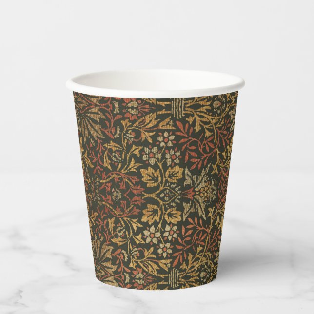 Vasos De Papel Tapiz del jardín de flores William Morris (Anverso)
