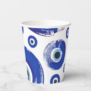 Vasos De Papel Tapones de papel impresos para ojos EVIL