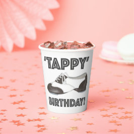 Vasos De Papel Tappy Birthday Black Tap Dance Teacher Shoes