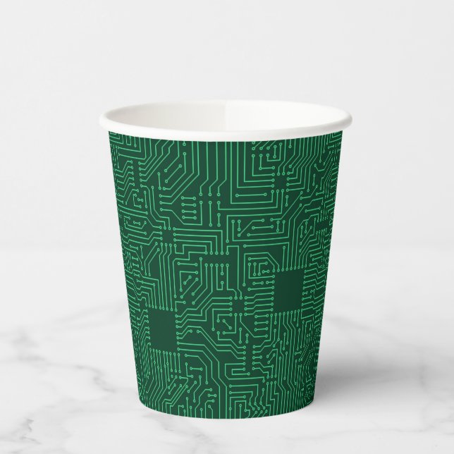 Vasos De Papel Tarjeta de circuitos de computadora (Izquierda)