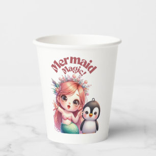 Vasos De Papel Tarjeta mágica de sirvienta para navidades con div