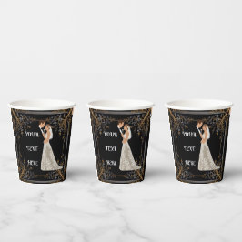 Vasos De Papel Tarjeta plana de fecha de salvado