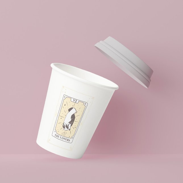 Vasos De Papel Tarot Cards | Ducha de novia | BODA | Neutros (Subido por el creador)