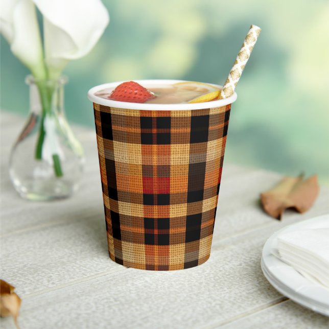Vasos De Papel Tartan (in situ)