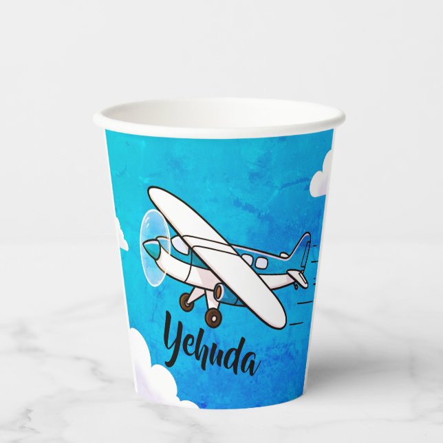 Vasos De Papel Tasa de subida del avión (Anverso)