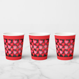 Vasos De Papel Taza Corazón de San Valentín
